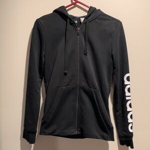 Adidas zip up hooded sweatshirt